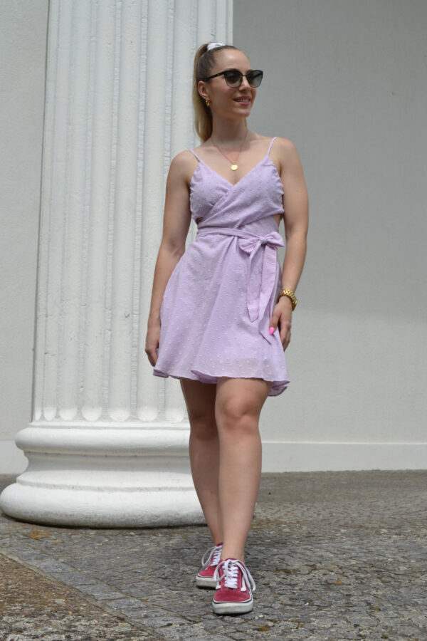 Skater Minikleid in pastell lila