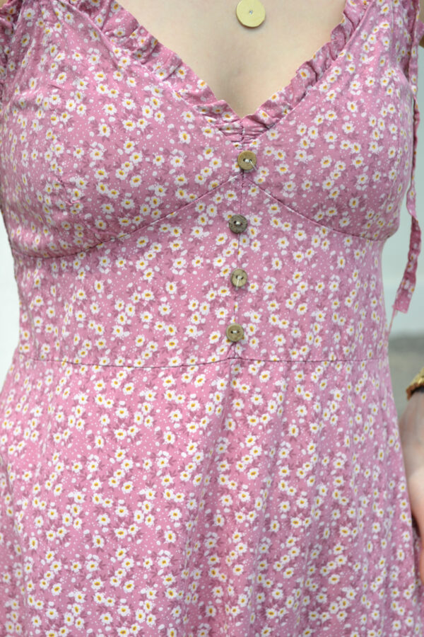 Blümchen Kleid - Altrosa