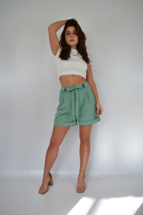 Shorts mit Schleife - Mint